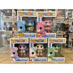 Care Bears 40th Anniversary Funko Pop Set of 5 Bears